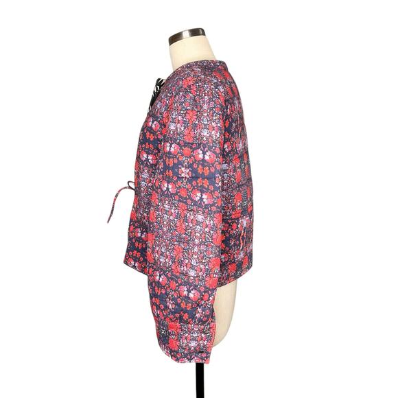 BA&SH Terry Reversible Jacket Geometric Pattern Floral Print Women's Small - Picture 2 of 10